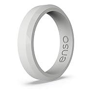 Algopix Similar Product 3 - Enso Rings Bevel Thin Silicone Wedding