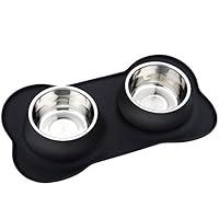 Algopix Similar Product 4 - Pet Deluxe Dog Bowls Stainless Steel