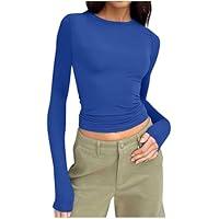 Algopix Similar Product 6 - Womens Long Sleeve Shirts Basic Spring