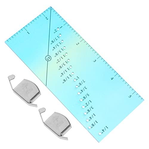 3PCS Seam Allowance Ruler Quilting Seam Guide Ruler for 1/8 to