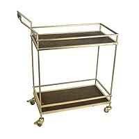 Algopix Similar Product 12 - Benzara Glistening Metal and Wood Two