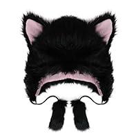 Algopix Similar Product 4 - Fluffy Faux Fur Earflap Hats with Cat