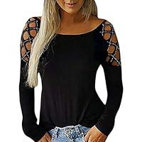 Algopix Similar Product 7 - Womens Long Sleeve Cold Shoulder T