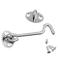 Algopix Similar Product 17 - HTJJSS 8 inch Privacy Hook and Eye