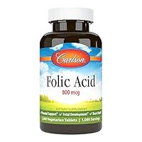 Algopix Similar Product 12 - Carlson  Folic Acid 800 mcg Provides
