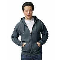 Algopix Similar Product 9 - Gildan Adult Fleece Zip Hoodie