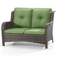 Algopix Similar Product 5 - Joyside Outdoor Patio Wicker Loveseat