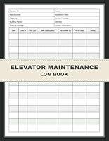 Algopix Similar Product 2 - Elevator Maintenance Log Book Elevator