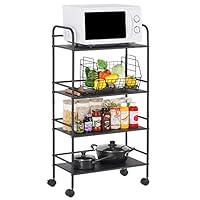 Algopix Similar Product 3 - Giikin 4Tier Kitchen Rolling Utility