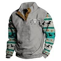 Algopix Similar Product 15 - Aztec Cowboy Mens Hoodie Pullover