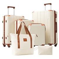 Algopix Similar Product 5 - TELLING Luggage Sets 6 Piece