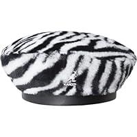 Algopix Similar Product 1 - Kangol Faux Fur Beret - White Zebra/S/M