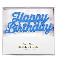 Algopix Similar Product 18 - Meri Meri Blue Happy Birthday Candle