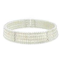 Algopix Similar Product 4 - Wide 4 Row White Freshwater Cultured