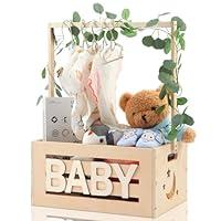 Algopix Similar Product 12 - Wooden Baby Shower Crate Closet Baby