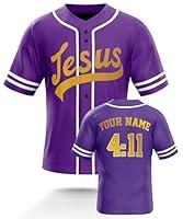 Algopix Similar Product 9 - Personalized Religious Baseball Jerseys