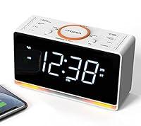 Algopix Similar Product 2 - iTOMA Alarm Clock Radio 14 White LED