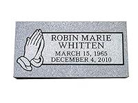 Algopix Similar Product 16 - Headstone cemetery marker 20 x 10 x