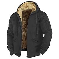 Algopix Similar Product 8 - Mens Winter Coat Heavyweight Sherpa