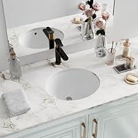 Algopix Similar Product 13 - Undermount Bathroom Sink Oval Hugsleek