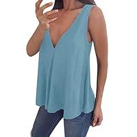 Algopix Similar Product 10 - Rishine Womens V Neck Cami Tank Top