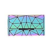 Algopix Similar Product 12 - Women Holographic Wallet Geometric
