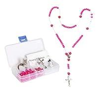 Algopix Similar Product 5 - Linpeng Hot Pink Crystal Bead Box