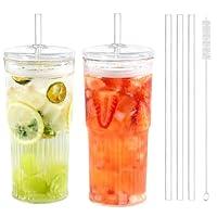 Algopix Similar Product 14 - Puraville 2 Pack 20oz Glass Cups with