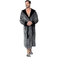 Algopix Similar Product 2 - Lotus Linen Mens Plush Robe Soft