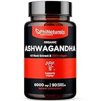 Algopix Similar Product 17 - PhiNaturals Organic Ashwagandha Root