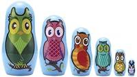 Algopix Similar Product 15 - Matryoshka Madness Micro-Owl Matryoshka