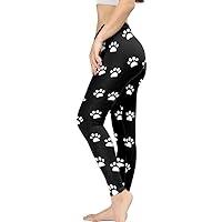 Algopix Similar Product 4 - Irisjudy White Cute Paws Skinny Pants