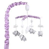 Algopix Similar Product 7 - Purple Musical Mobile with Elephants