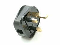 Algopix Similar Product 19 - Black Heavy-Duty Rubber Plug 13A Fused