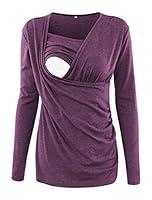 Algopix Similar Product 3 - Ecavus Womens Nursing Tops Short 