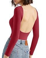 Algopix Similar Product 19 - SUUKSESS Women Backless Y2k Long Sleeve