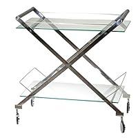 Algopix Similar Product 2 - Cortesi Home Gilmore Rolling Bar Cart