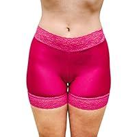 Algopix Similar Product 11 - Modesty Shorts Pink Lace Bloomers for