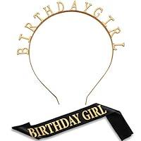 Algopix Similar Product 2 - Zonon Birthday Headbands Birthday Satin