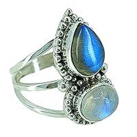 Algopix Similar Product 8 - Navya Craft Rainbow Moonstone