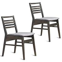 Algopix Similar Product 13 - Giantex 2 Pcs Dining Chairs Set Rubber