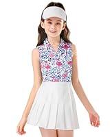 Algopix Similar Product 18 - Soneven Girls Sleeveless Golf Polo