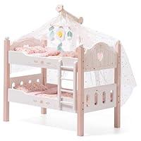 Algopix Similar Product 1 - ROBOTIME Baby Doll Bunk Beds Wooden