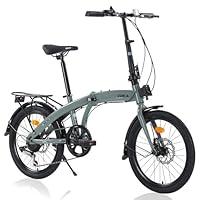 Algopix Similar Product 14 - MEGHNA 20inch Folding Bike Dual Disc