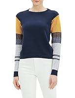 Algopix Similar Product 13 - Cable Stitch Womens ContrastSleeve