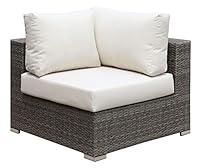 Algopix Similar Product 4 - HomeRoots Faux Rattan Corner Chair with