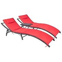 Algopix Similar Product 10 - Devoko Patio Chaise Lounge Sets Outdoor