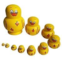 Algopix Similar Product 10 - KUYYFDS Duck Russian Doll 10Pcs Duck