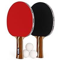 Algopix Similar Product 1 - Duplex 6 Star Ping Pong Paddle Set of 2