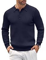 Algopix Similar Product 6 - COOFANDY Mens Knit Polo Shirts Casual